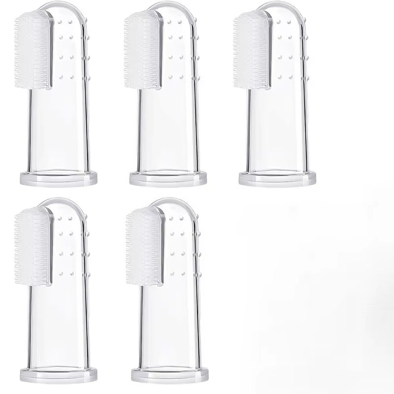 Soft Silicone Pet Finger Dog Toothbrush Teddy Dog Brush Bad Breath Tartar Teeth Tool Cat Cleaning Dogs Supplies Accessories