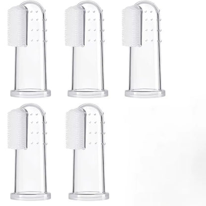 Soft Silicone Pet Finger Dog Toothbrush Teddy Dog Brush Bad Breath Tartar Teeth Tool Cat Cleaning Dogs Supplies Accessories