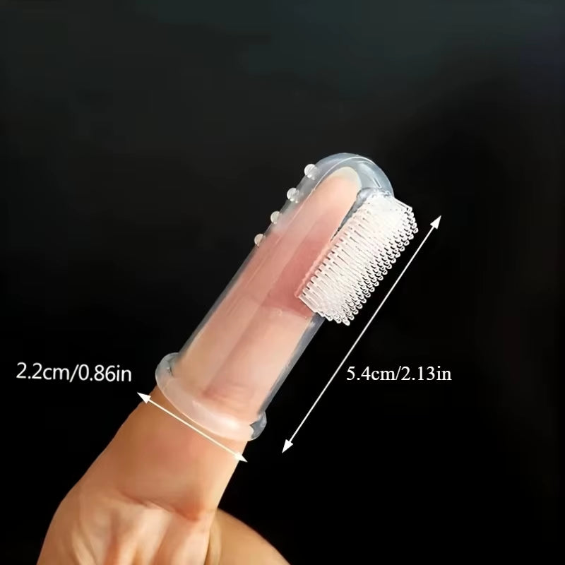 Soft Silicone Pet Finger Dog Toothbrush Teddy Dog Brush Bad Breath Tartar Teeth Tool Cat Cleaning Dogs Supplies Accessories