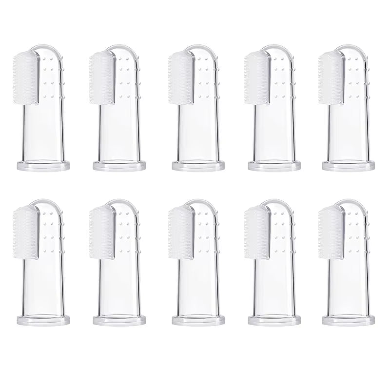 Soft Silicone Pet Finger Dog Toothbrush Teddy Dog Brush Bad Breath Tartar Teeth Tool Cat Cleaning Dogs Supplies Accessories