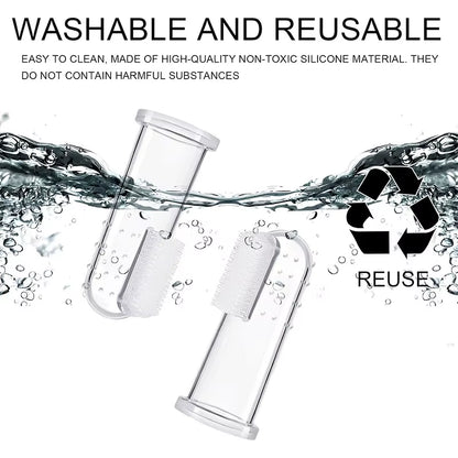 Soft Silicone Pet Finger Dog Toothbrush Teddy Dog Brush Bad Breath Tartar Teeth Tool Cat Cleaning Dogs Supplies Accessories